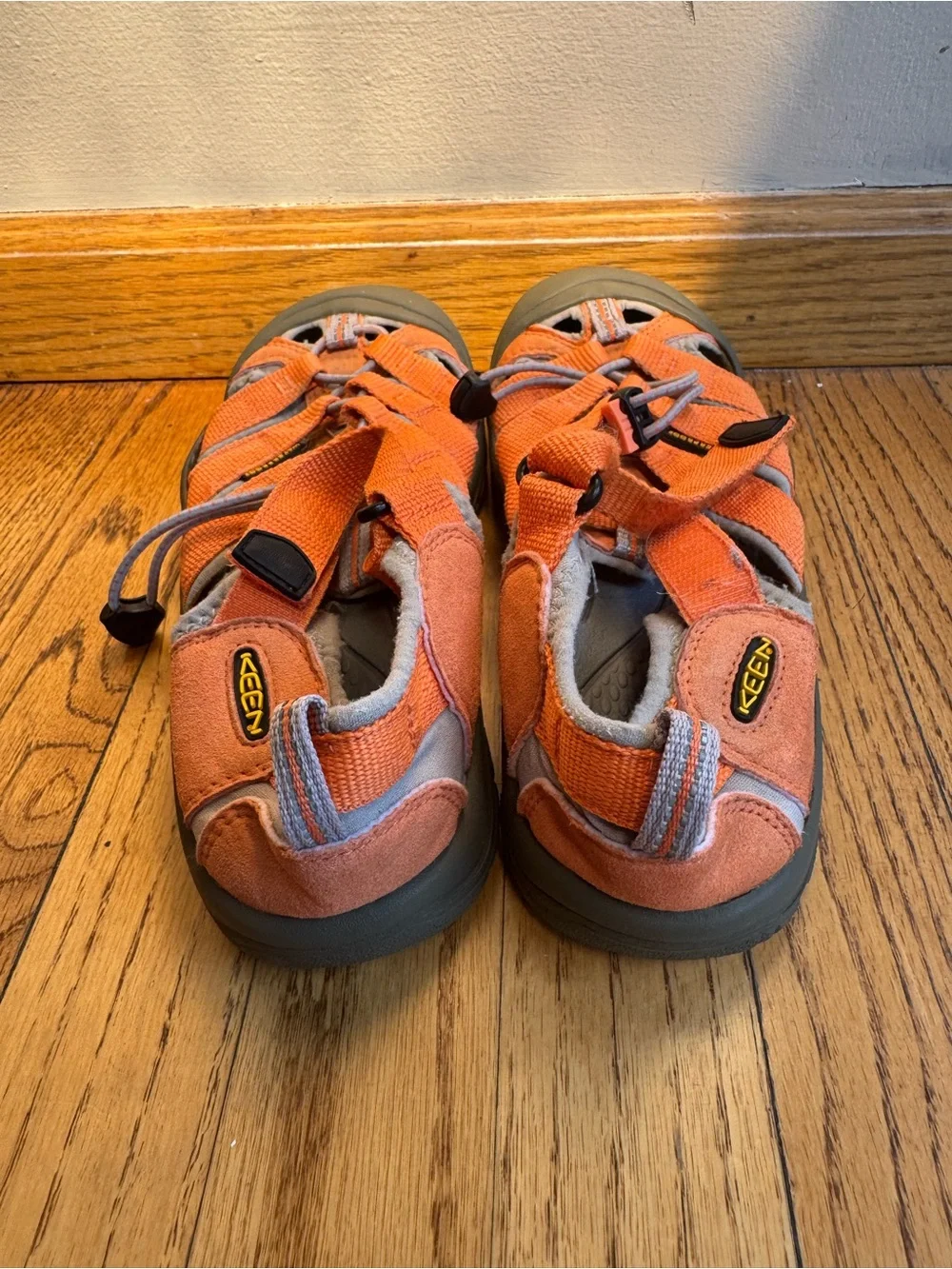 Keen Kids Orange and Gray Closed-Toe Sandals Size 6 Outdoors Waterproof